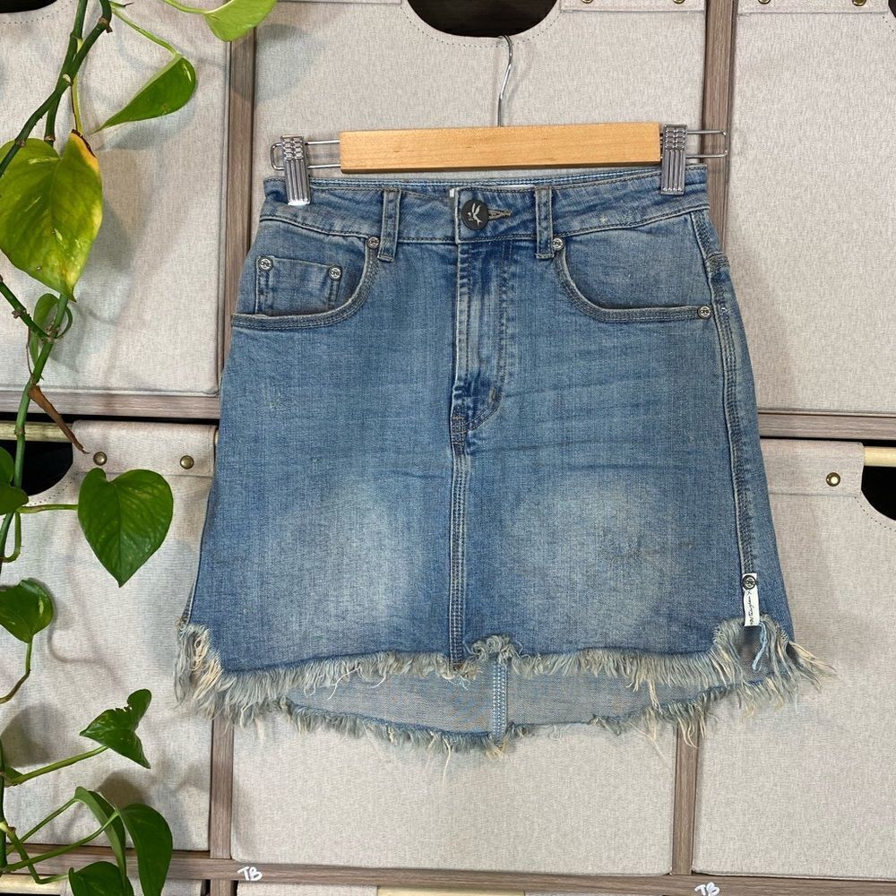 One teaspoon denim mini skirt